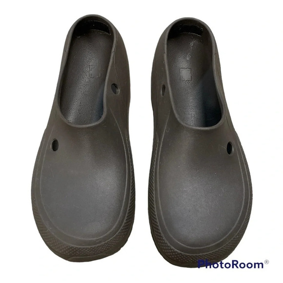 CROCS Slip-On Strapless Mammoth Mule Clog Brown mens size 12 - Picture 1 of 10